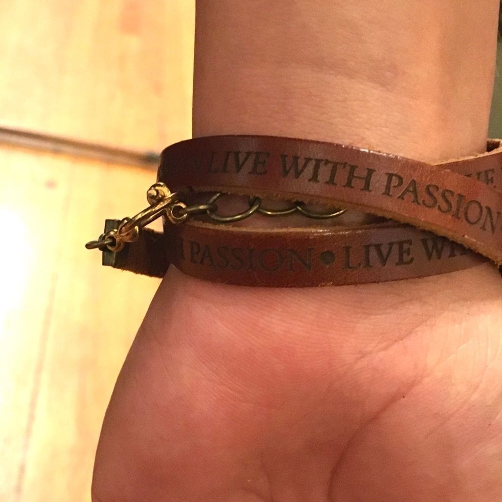 Dillon Rogers Leather Wrap Bracelet nwot